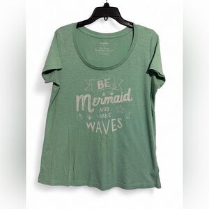 torrid Green 'Be a Mermaid and Make Waves' Graphic Tee